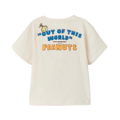 Snoopy Peanuts Astronot Baskılı T-shirt
