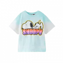 Snoopy Peanuts Batik Desenli T-shirt